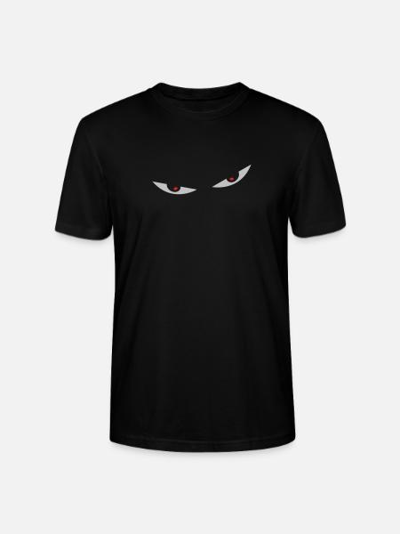 comic eyes smiley augen - Stanley/Stella CRAFTER Unisex Organic T-Shirt - black