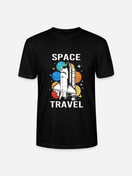 Solar System Universe - Stanley/Stella CRAFTER Unisex Organic T-Shirt - black