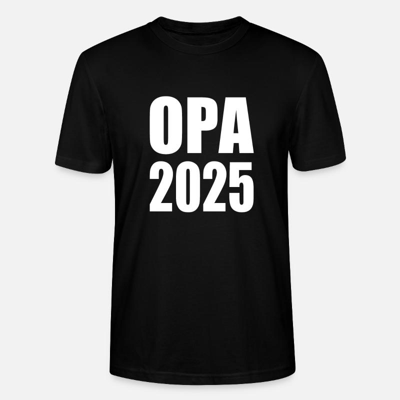 Opa 2025 - Stanley/Stella Unisex Bio-T-Shirt CRAFTER - Schwarz