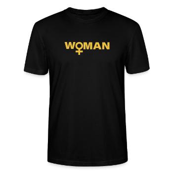 WOMAN - Stanley/Stella Unisex Bio-T-Shirt CRAFTER - Schwarz - Vorne - Alina (178cm) & Michal (187cm)
