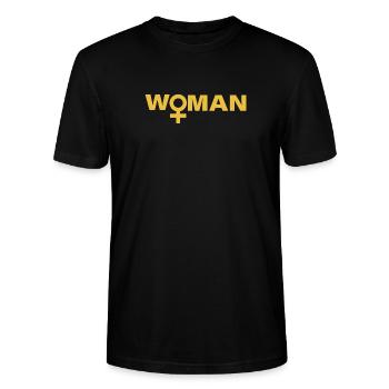 WOMAN - Stanley/Stella Unisex Bio-T-Shirt CRAFTER - Schwarz - Vorne - Alina (178cm) & Michal (187cm)