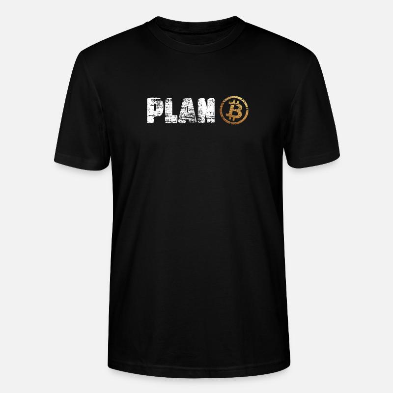 Plan Bitcoin Plan B - Stanley/Stella CRAFTER Unisex Organic T-Shirt - black