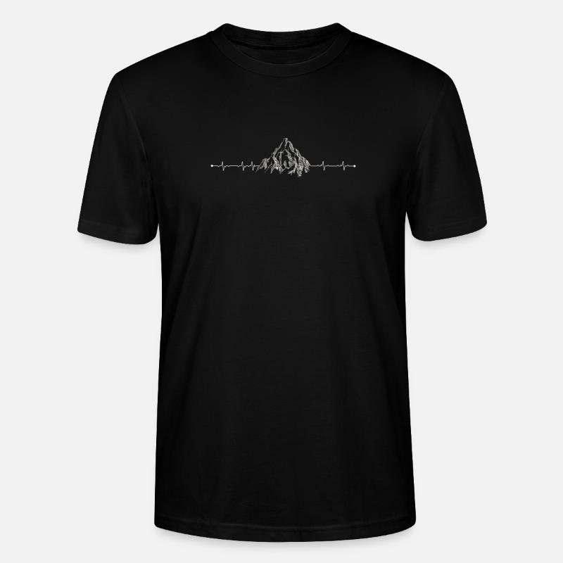 Pulse Peak Berg - Stanley/Stella Unisex Bio-T-Shirt CRAFTER - Schwarz