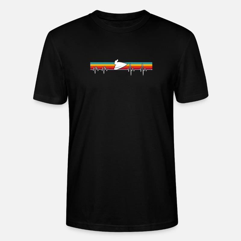 Impulsion de semelle sur rayures rétro - T-shirt bio CRAFTER Stanley Stella Unisexe - noir