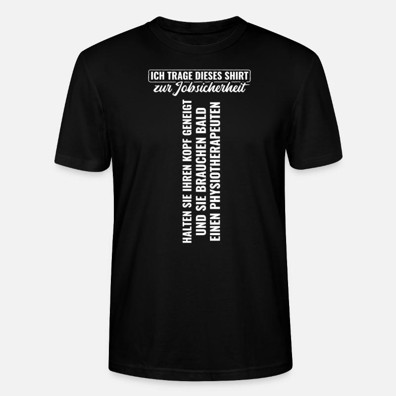 Physiotherapeut Physio - Stanley/Stella Unisex Bio-T-Shirt CRAFTER - Schwarz