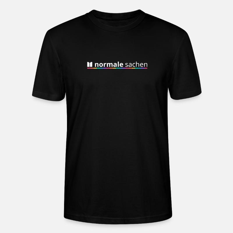 Normal Stuff Logo Arc-en-ciel - T-shirt bio CRAFTER Stanley Stella Unisexe - noir
