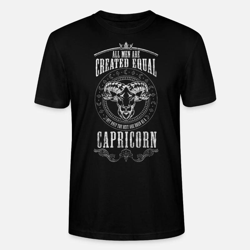 Horoskop Januar Ehrgeiz - Stanley/Stella Unisex Bio-T-Shirt CRAFTER - Schwarz