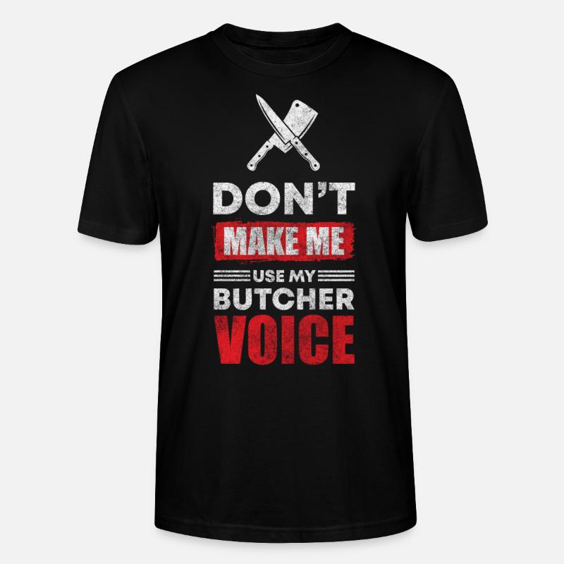 Schlachter Fleischerei Wurst - Stanley/Stella Unisex Bio-T-Shirt CRAFTER - Schwarz