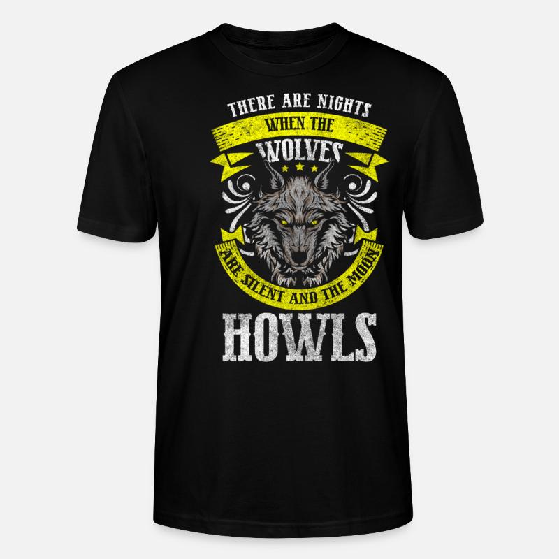 Wolfpack Wolfhound Wild Wilderness - T-shirt bio CRAFTER Stanley Stella Unisexe - noir