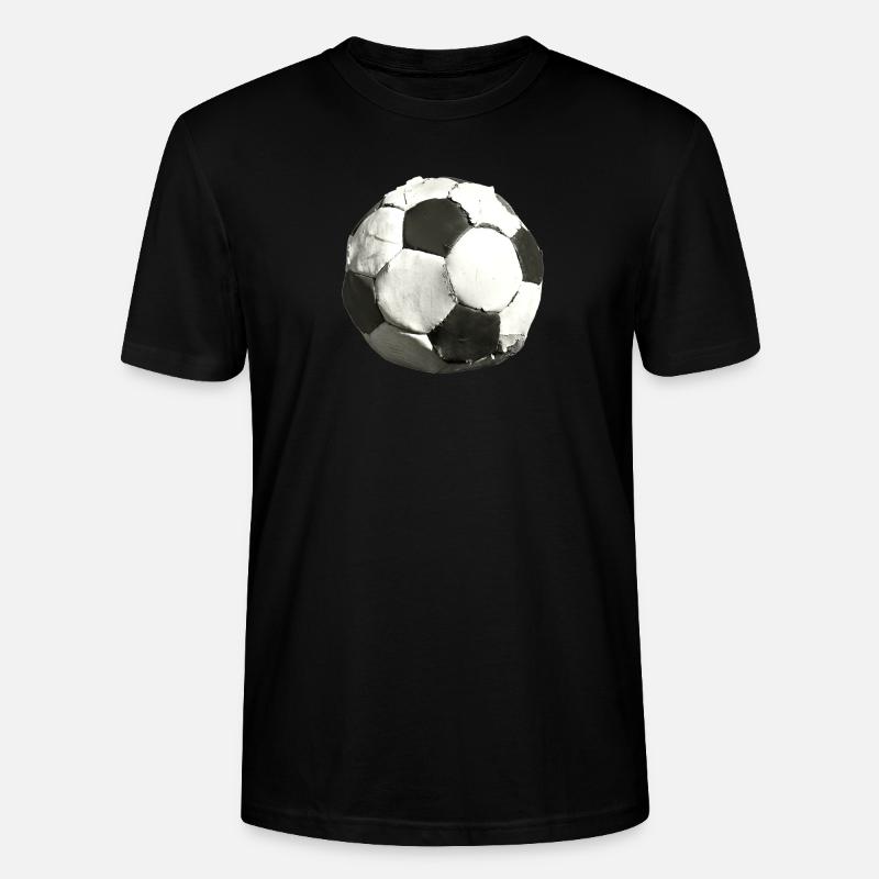 Alter Lederball - Stanley/Stella Unisex Bio-T-Shirt CRAFTER - Schwarz