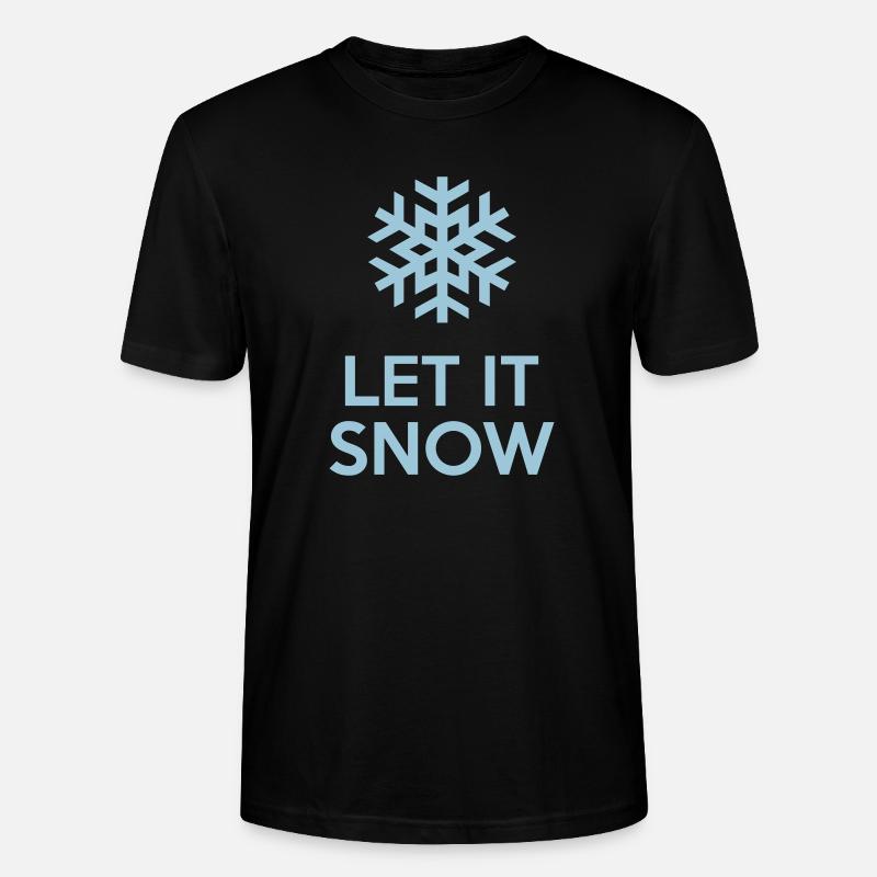 Let It Snow - Stanley/Stella Unisex Bio-T-Shirt CRAFTER - Schwarz