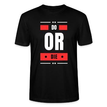 Do or Die - T-shirt bio CRAFTER Stanley Stella Unisexe - noir - Devant - Alina (178cm) & Michal (187cm)