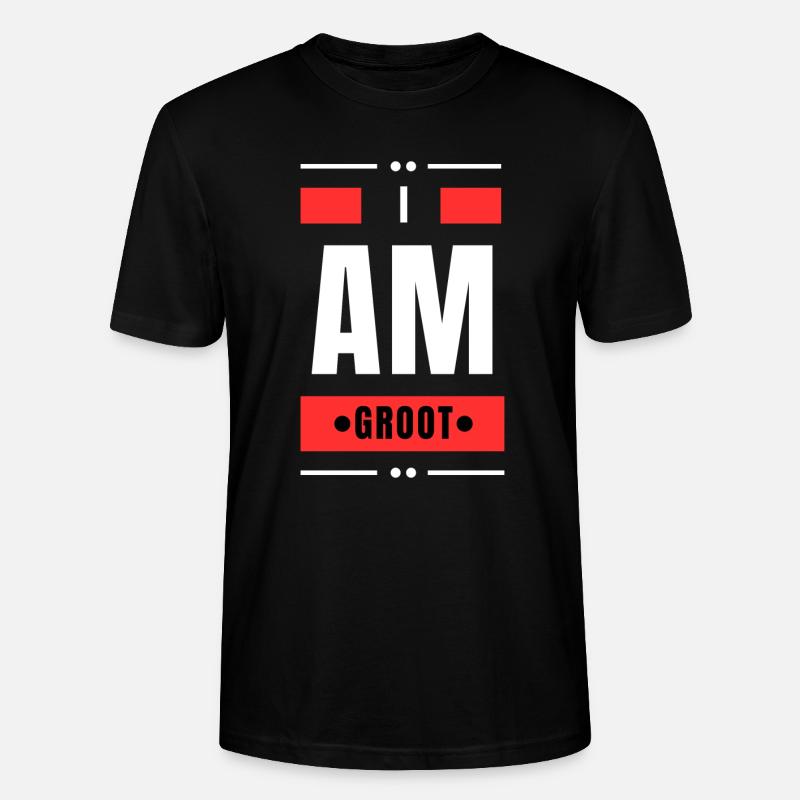 Groot - Stanley/Stella Unisex Bio-T-Shirt CRAFTER - Schwarz