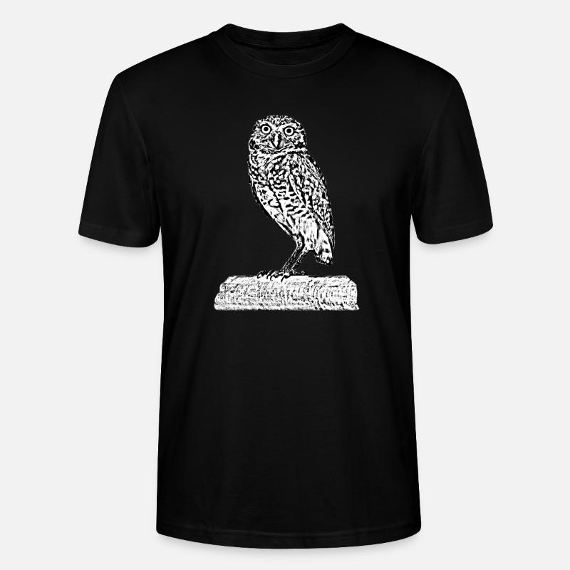 Die Eule - Stanley/Stella Unisex Bio-T-Shirt CRAFTER - Schwarz