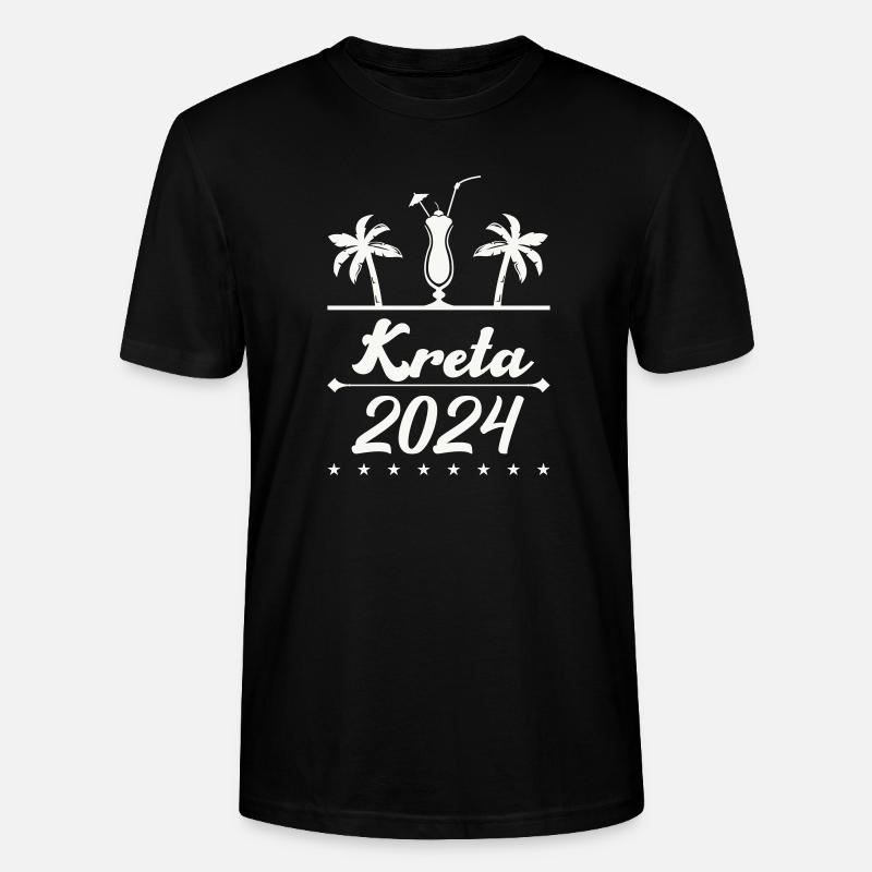 kreta 2024 - Stanley/Stella Unisex Bio-T-Shirt CRAFTER - Schwarz