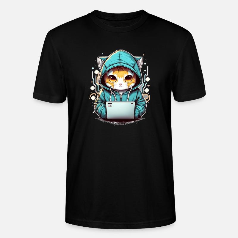 Coding cat - Stanley/Stella Unisex Bio-T-Shirt CRAFTER - Schwarz