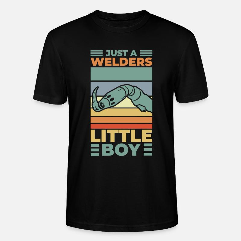 Nur ein kleiner Schweißer Junge - Stanley/Stella Unisex Bio-T-Shirt CRAFTER - Schwarz