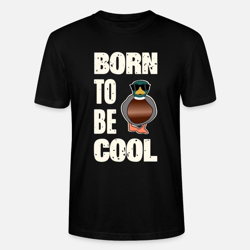 Cooler Enten Spruch  - Stanley/Stella Unisex Bio-T-Shirt CRAFTER - Schwarz
