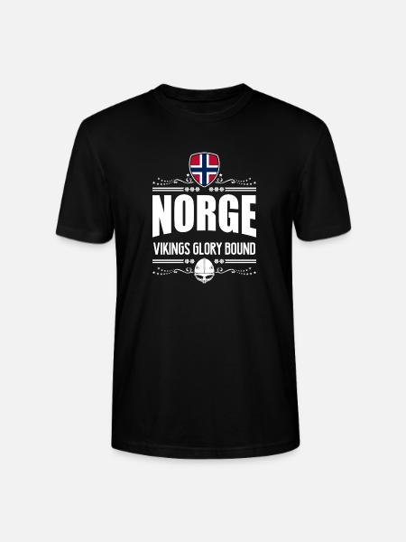 NORWEGEN - NORGE VIKINGS RUHM - Stanley/Stella Unisex Bio-T-Shirt CRAFTER - Schwarz