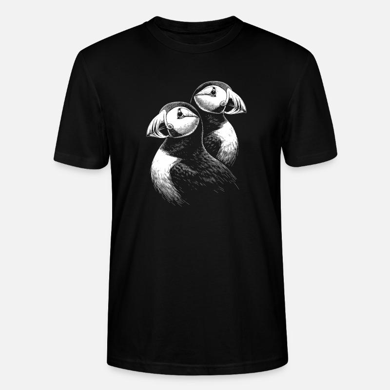 Papageitaucher - Stanley/Stella Unisex Bio-T-Shirt CRAFTER - Schwarz