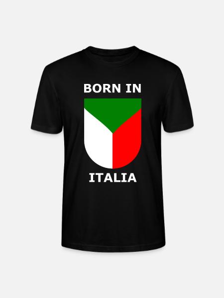 Geboren in Italia Schild - Stanley/Stella Unisex Bio-T-Shirt CRAFTER - Schwarz