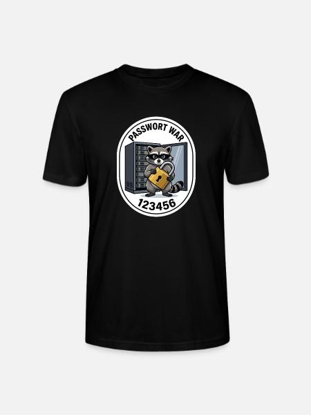 Cybersecurity Waschbär Shir - Stanley/Stella Unisex Bio-T-Shirt CRAFTER - Schwarz