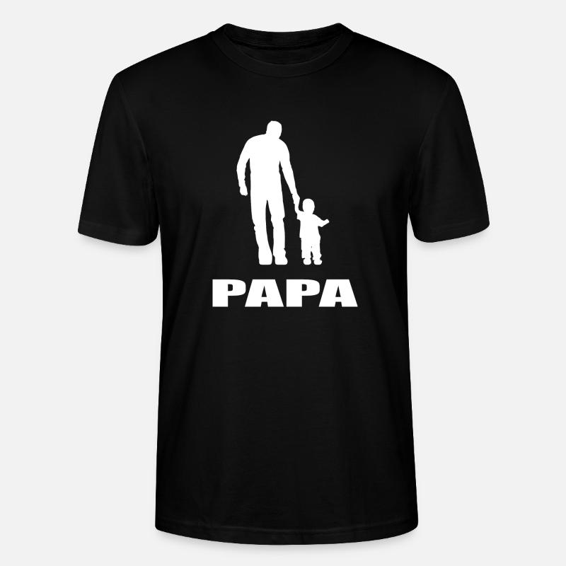 Papa - Stanley/Stella Unisex Bio-T-Shirt CRAFTER - Schwarz