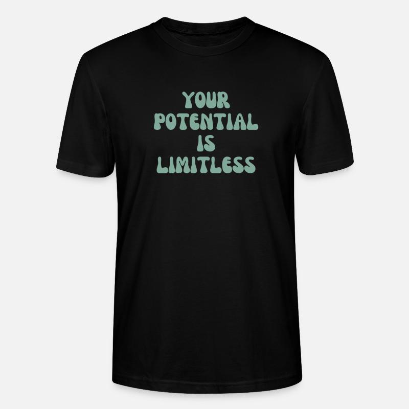 Your potential is limitless - Stanley/Stella Unisex Bio-T-Shirt CRAFTER - Schwarz