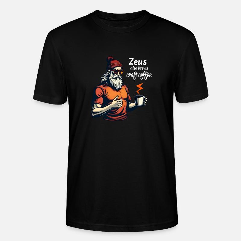 Zeus also brews craft coffee! - Stanley/Stella Unisex Bio-T-Shirt CRAFTER - Schwarz
