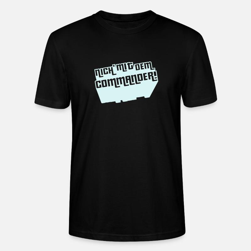 Pas avec le commandant! - T-shirt bio CRAFTER Stanley Stella Unisexe - noir