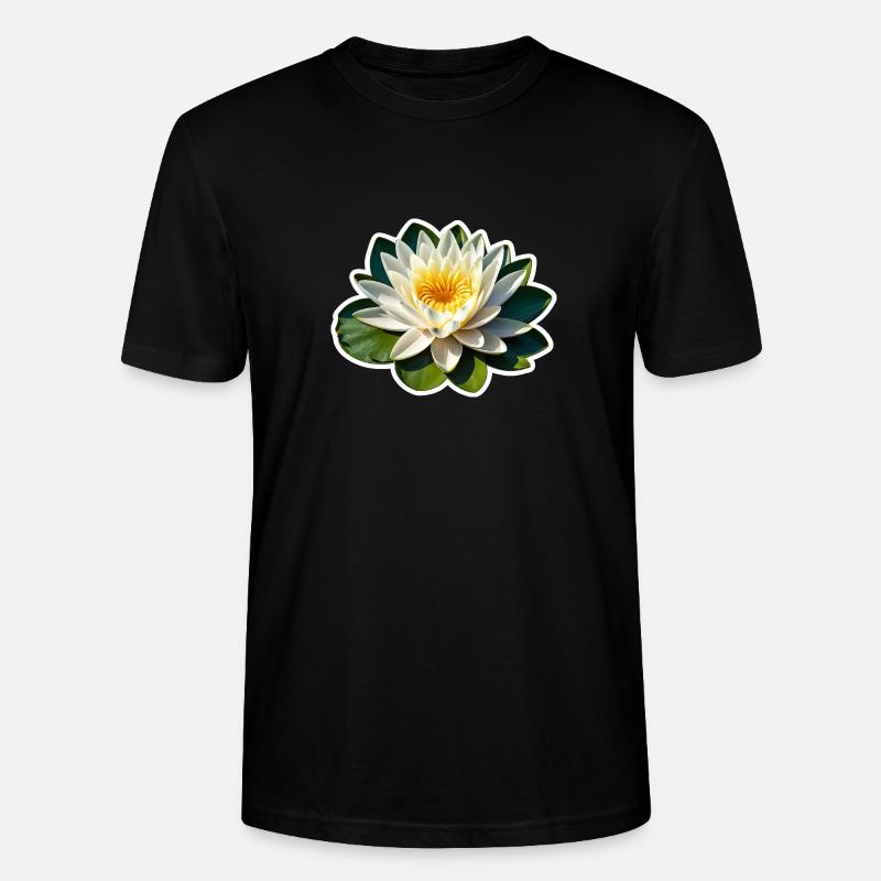 Eine wunderschöne Seerose - Stanley/Stella Unisex Bio-T-Shirt CRAFTER - Schwarz
