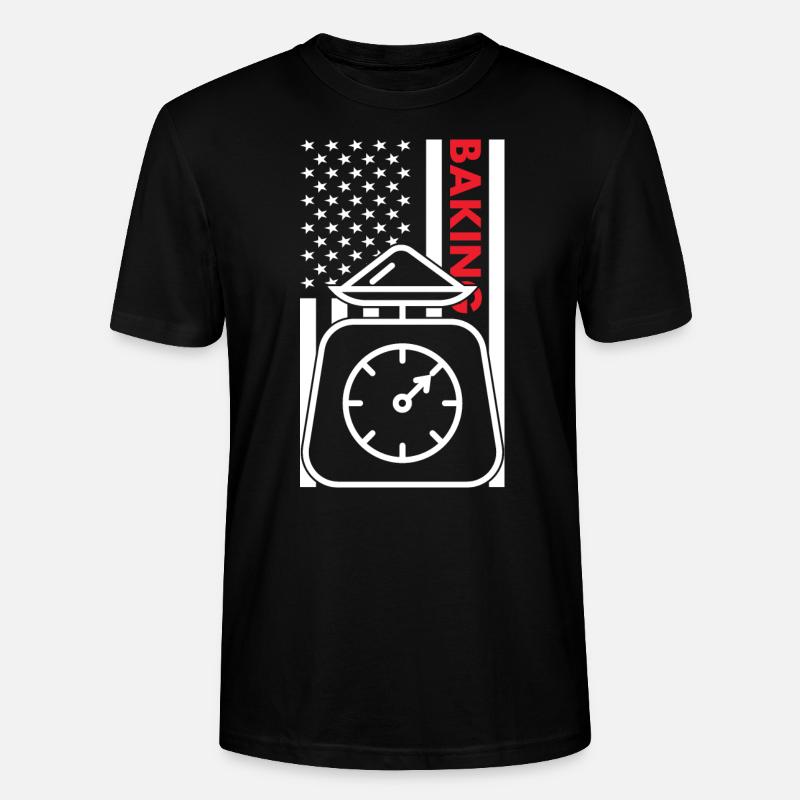 Baker Us Flag Cuisson - T-shirt bio CRAFTER Stanley Stella Unisexe - noir