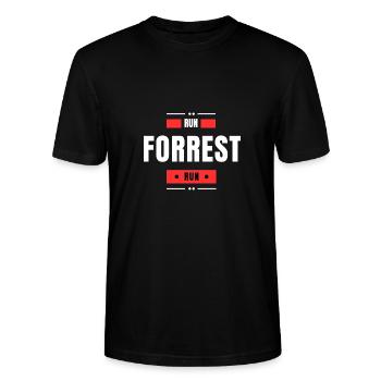 Run - Stanley/Stella CRAFTER Unisex Organic T-Shirt - black - Front - Alina (178cm) & Michal (187cm)