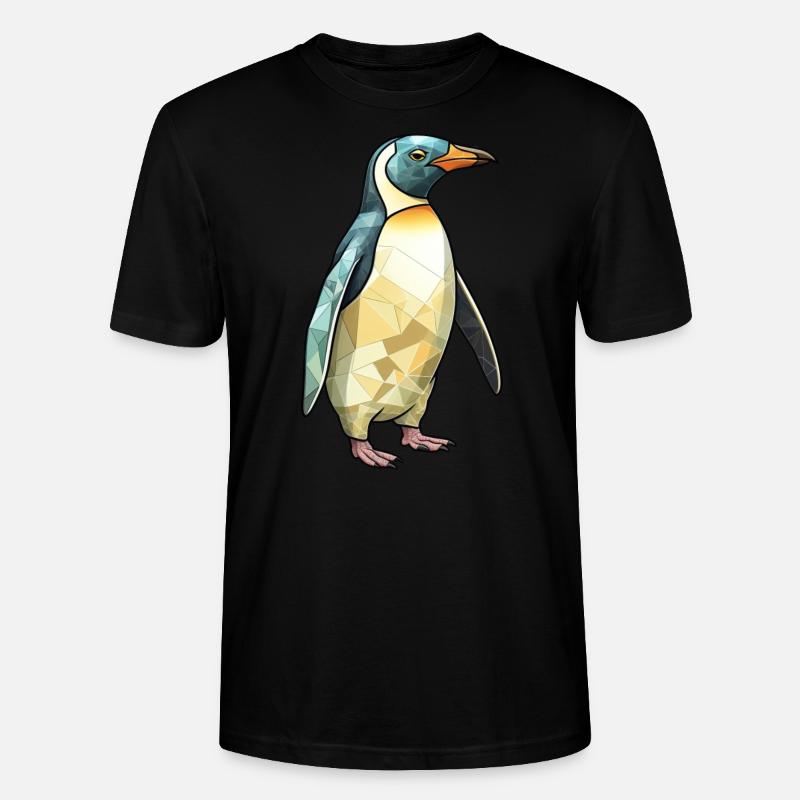 Cooler Pinguin - Stanley/Stella Unisex Bio-T-Shirt CRAFTER - Schwarz
