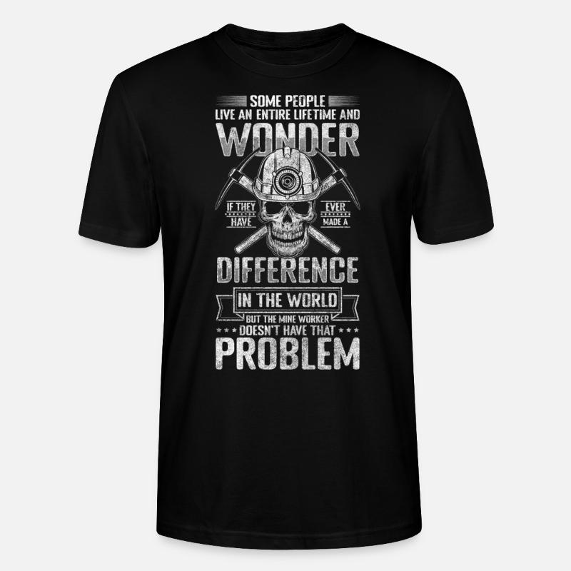 Arbre de mineur Buddy - T-shirt bio CRAFTER Stanley Stella Unisexe - noir