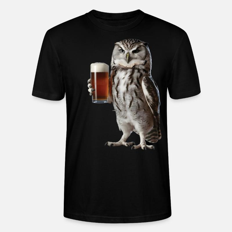 Eule Bier - Stanley/Stella Unisex Bio-T-Shirt CRAFTER - Schwarz