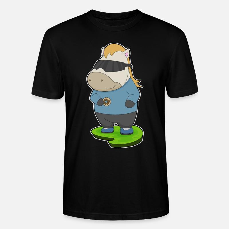 Beignet de cheval - T-shirt bio CRAFTER Stanley Stella Unisexe - noir