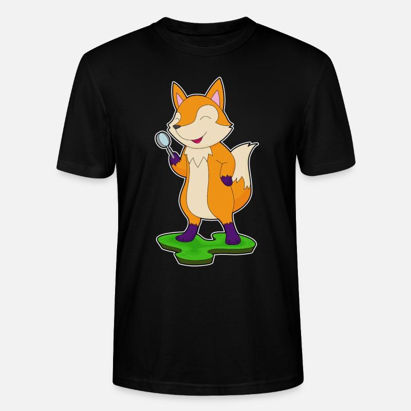 Fuchs Lupe - Stanley/Stella Unisex Bio-T-Shirt CRAFTER - Schwarz
