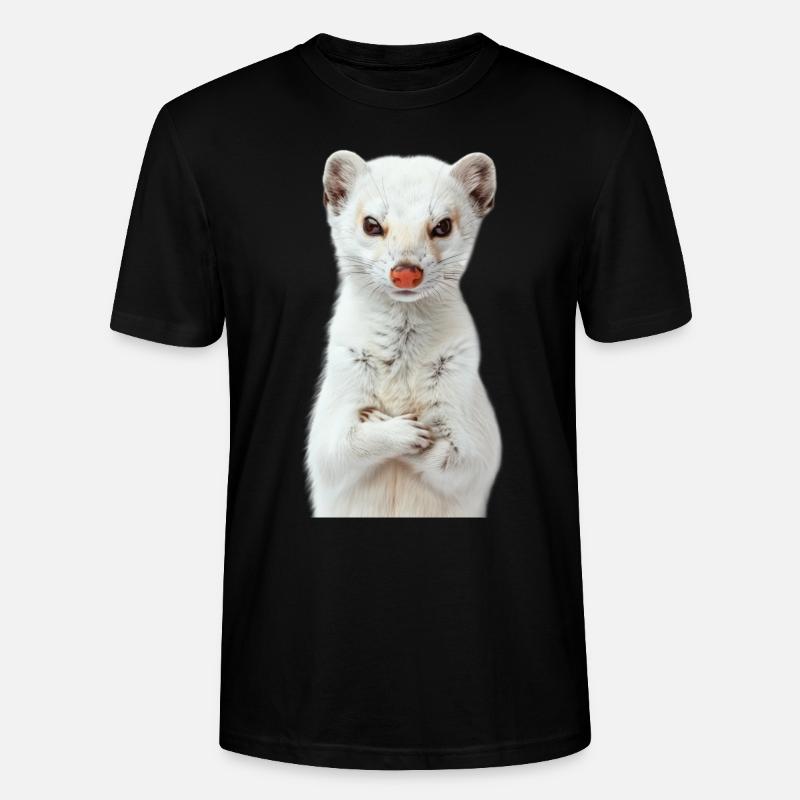 Hermelin - Stanley/Stella Unisex Bio-T-Shirt CRAFTER - Schwarz