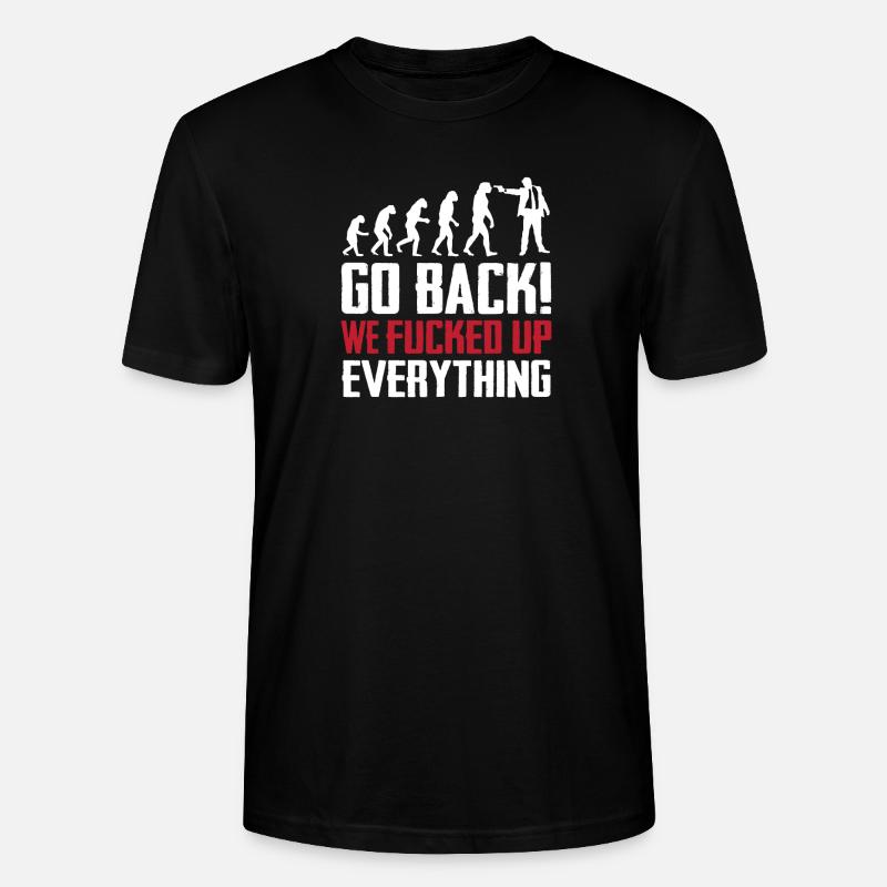 évolution - T-shirt bio CRAFTER Stanley Stella Unisexe - noir