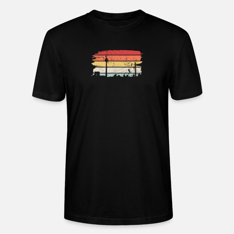 Dusseldorf Skyline Dusseldorf Dusseldorf - T-shirt bio CRAFTER Stanley Stella Unisexe - noir