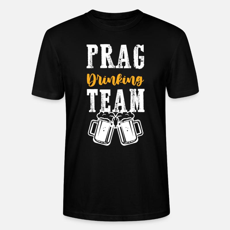 Prague Drinking Team - Stanley/Stella CRAFTER Unisex Organic T-Shirt - black