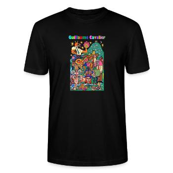 Grevus Animalis - T-shirt bio CRAFTER Stanley Stella Unisexe - noir - Devant - Alina (178cm) & Michal (187cm)
