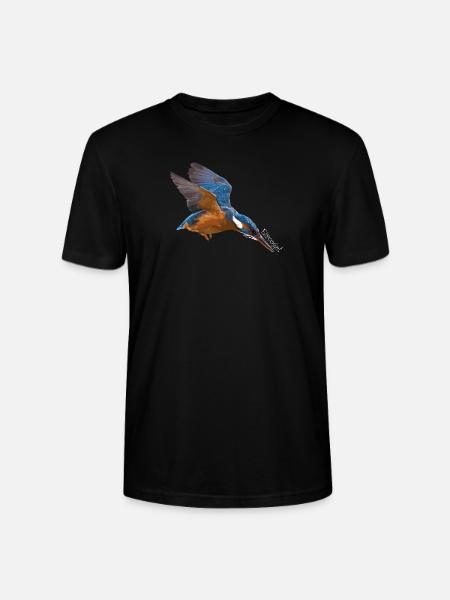 Der Eisvogel! - Stanley/Stella Unisex Bio-T-Shirt CRAFTER - Schwarz