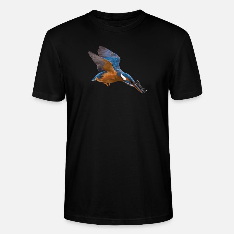 Der Eisvogel! - Stanley/Stella Unisex Bio-T-Shirt CRAFTER - Schwarz