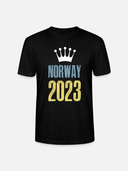 Norway 2023 Krone - Stanley/Stella Unisex Bio-T-Shirt CRAFTER - Schwarz