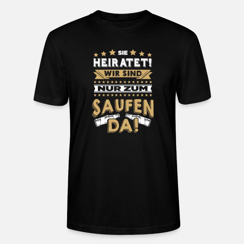 jga - Stanley/Stella Unisex Bio-T-Shirt CRAFTER - Schwarz