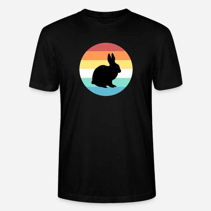 Hase - Stanley/Stella Unisex Bio-T-Shirt CRAFTER - Schwarz