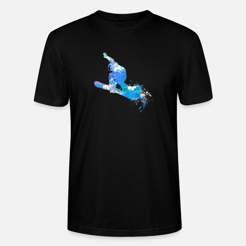 snowboard - Stanley/Stella Unisex Bio-T-Shirt CRAFTER - Schwarz