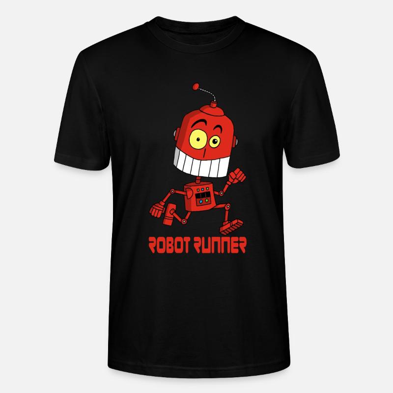 Roboter-Läufer - Stanley/Stella Unisex Bio-T-Shirt CRAFTER - Schwarz